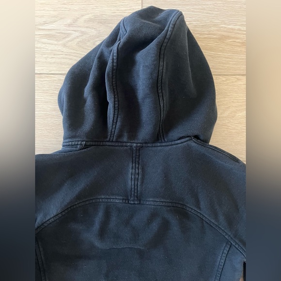 Lululemon To You Hoodie Floral Embroidered Full Zip black Cotton Terry size 6 - Picture 10 of 14